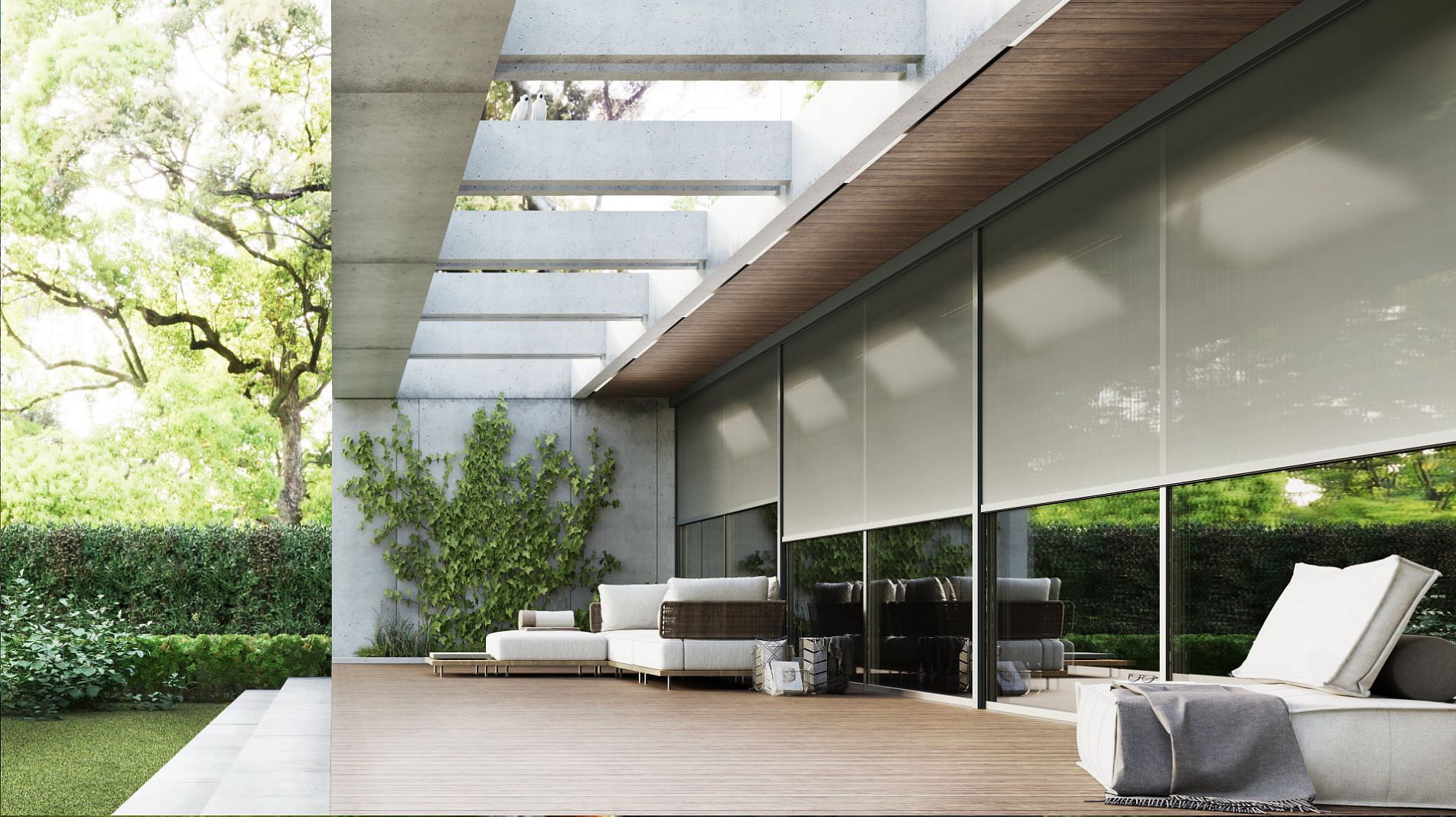 Новый короб для внешней солнцезащиты Алютех