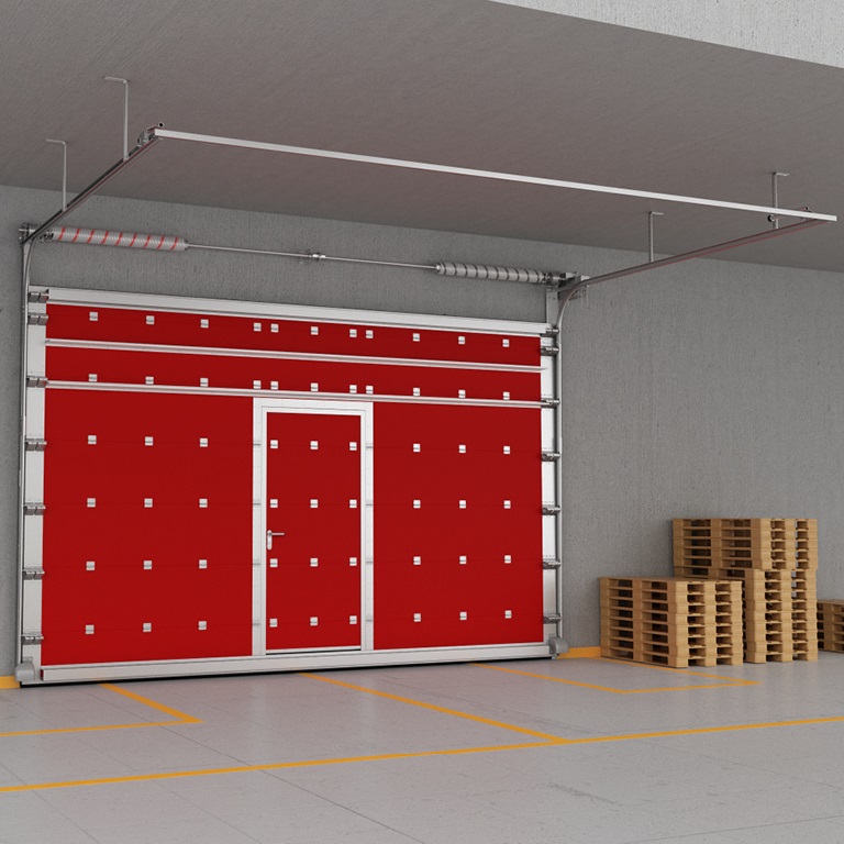 Секционные противопожарные ворота Doorhan с пределом огнестойкости EI60 для склада 4000х3000 мм